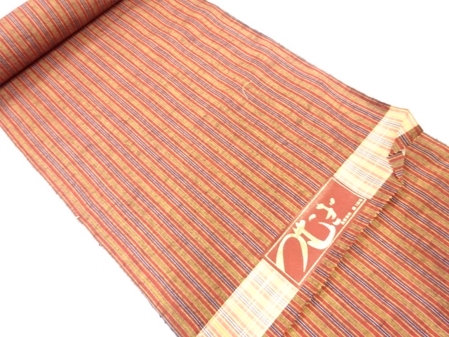 JAPANESE KIMONO / ANTIQUE BOLT FOR KIMONO / SILK / TSUMUGI